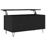 vidaXL Table basse Chêne noir 90 x 44.5 x 45 cm Bois d'ingénierie