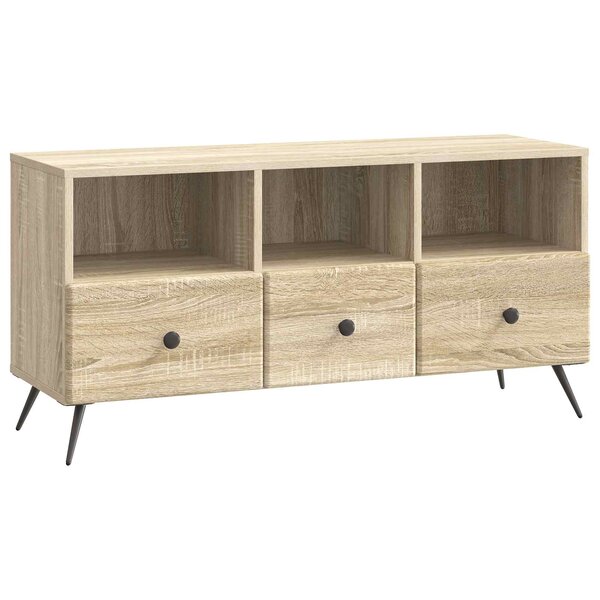 vidaXL Meuble TV Chêne Sonoma 102 x 34 5 x 50 cm Bois d'ingénierie