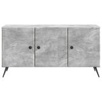 vidaXL Meuble TV Gris béton 99 x 34 5 x 50 cm Bois d'ingénierie