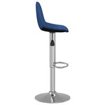 vidaXL Tabourets de bar lot de 2 bleu tissu