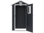 Abri de jardin résine "Texas" - kit d'ancrage inclus - 1.34 m² - Anthracite