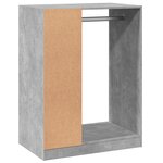 vidaXL Garde-robe gris béton 77x48x102 cm bois d'ingénierie