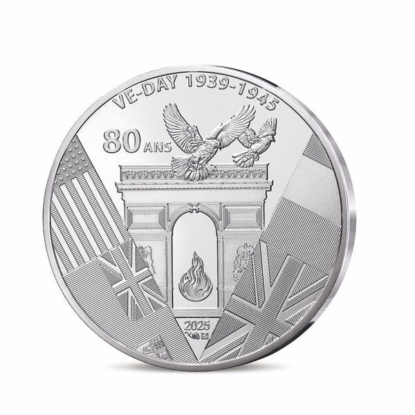 80 ans du V-E DAY Monnaie de 10€ Argent