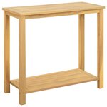 vidaXL Table console de jardin Acacia clair 80 x 35 x 75 cm