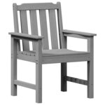 vidaXL Chaises de jardin 6 Pièces Gris clair 65 5 x 55 5 x 88 cm en HDPE