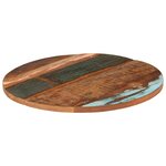 vidaXL Dessus de table rond 70 cm 25-27 mm Bois de récupération solide