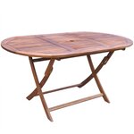 vidaXL Ensemble à manger d'extérieur 9 Pièces et coussins Acacia solide