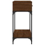 vidaXL Table console chêne marron 100x34 5x75 cm bois d'ingénierie