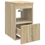 vidaXL Armoire de salle de bain Chêne Sonoma 30 x 35 x 50 cm