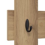 vidaXL Porte-manteau mural avec stockage Chêne artisan 60 x 3 x 82 cm
