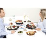 Princess gril de table pour 2 personnes dinner4all 500 w blanc et noir