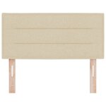 Tête de lit design lignes crème 90 cm en tissu