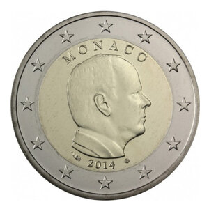 2 euros Monaco 2014 face nationale - Albert II.