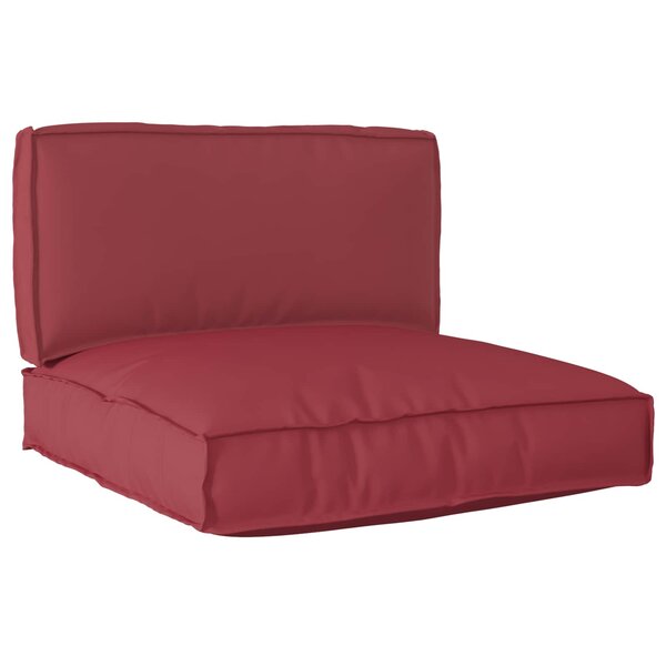 vidaXL Set de coussins de palette 2 Pièces Noir Tissu Oxford