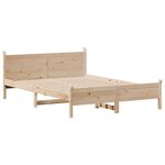 vidaXL Cadre de lit sans matelas 135x190 cm bois de pin massif