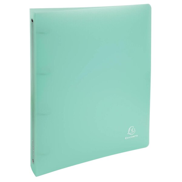 Classeur 4 Anneaux 30 Mm Polypropylène Chromaline Pastel - A4 Maxi - Vert Pastel - X 15 - Exacompta