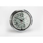 Horloge néon chevron 43 cm