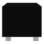 vidaXL Meuble TV Noir 140x40 5x35 cm Bois d'ingénierie