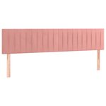 vidaXL Sommier à lattes de lit avec matelas rose 120x190 cm velours