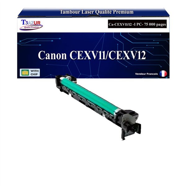 T3AZUR - Kit Tambour compatible avec Canon CEXV11/CEXV12 (9630A003)
