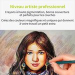 72 Crayons de couleur À base d'huile - Acropaq - Set de 72 avec numéros - Haute qualité- Professionel ou Amateur