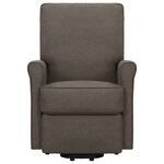 Vidaxl fauteuil inclinable marron tissu