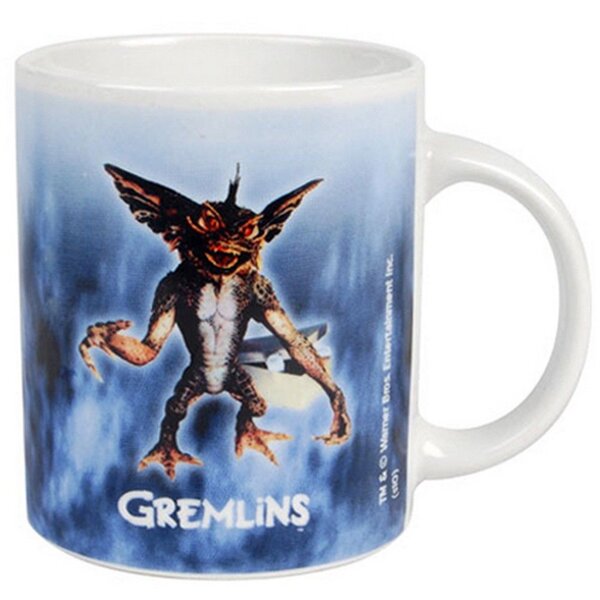 Tasse en céramique bleu les gremlins