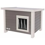 Kerbl Maison pour chats Eli 57 x 45 x 43 cm Gris et blanc
