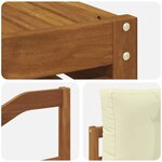vidaXL Ensemble de canapés d'extérieur 5 pc Naturel et Crème