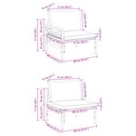 vidaXL Ensemble de canapé de jardin 4 Pièces Anthracite Acier