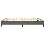 vidaXL Cadre de lit sans matelas gris foncé 200x200 cm velours