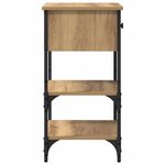 vidaXL Cabinets de chevet 2 Pièces Chêne artisanal 34x36x70 cm Bois de Gagne