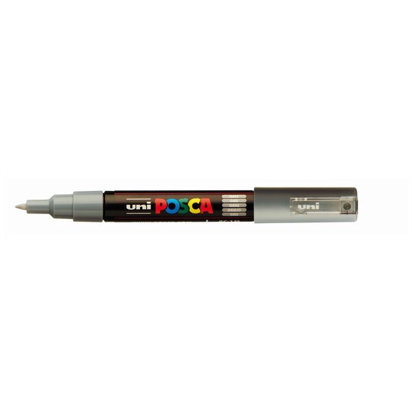 Marqueur pointe conique extra-fine POSCA PC1MC 0,7 - 1mm Gris x 12 POSCA