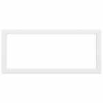 vidaXL Supports d'étagères pour lavabo 2 Pièces blanc rectangulaire acier