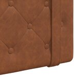 vidaXL Tête de lit suspendue Marron PU antique