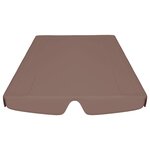 vidaXL Toit de rechange de balançoire marron 150/130x105/70 cm