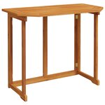 Set de salle à manger de jardin 5 pièces avec coussins en bois d'acacia