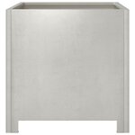 vidaXL Jardinières 2 Pièces 40x40x40 cm acier inoxydable