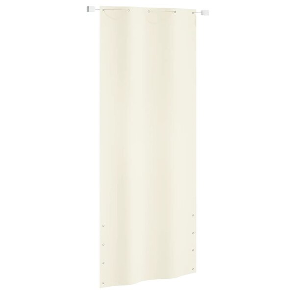 vidaXL Écran de balcon Crème 100x240 cm Tissu Oxford