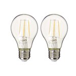 Lot de 2 ampoules a60  culot e27  edf