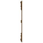 vidaXL Tête de lit murale Marron miel 127 5x3x90 cm Bois massif de pin