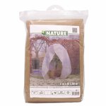 Nature Couverture d'hiver à fermeture éclair 70 g/m² Beige 2x1 5x1 5 m