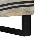 vidaXL Cabinet de chevet avec tiroir Blanc et noir 40 x 33 x 46 cm