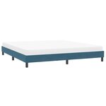 vidaXL Cadre de lit sans matelas bleu foncé 200x210 cm velours