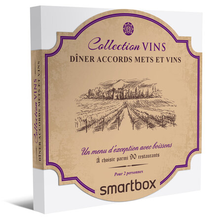 SMARTBOX - Coffret Cadeau Dîner accords mets et vins -  Gastronomie