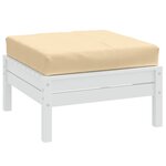 vidaXL Coussin de palette beige mélangé 60x60x9 5 cm tissu