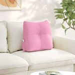 vidaXL Coussin de Dos Rose 45 x 24 x 50 cm tissu