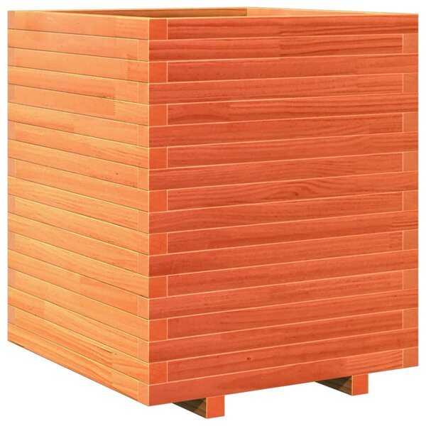 vidaXL Jardinière cire marron 60x60x72 cm bois de pin massif