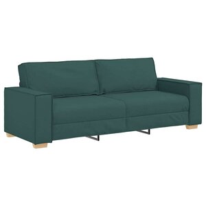 vidaXL Canapé Vert foncé 220 x 80 x 84 cm tissu