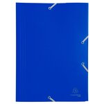 Chemise à élastique 3 rabats A4 Polypropylène 4/10e Opaque Coloris aléatoire EXACOMPTA